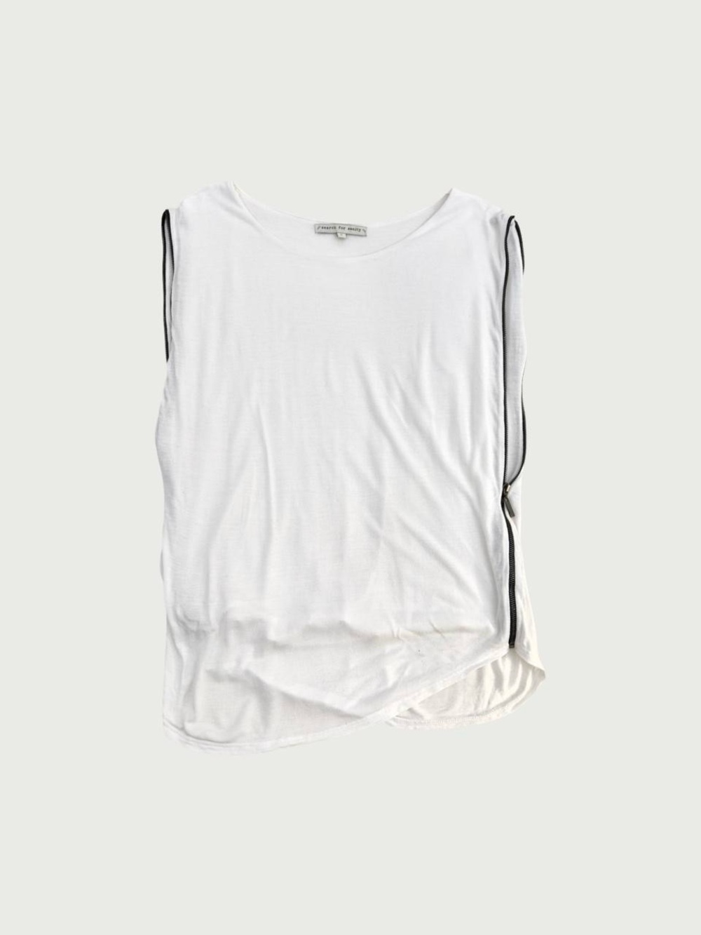 Side Zip Slouchy Top